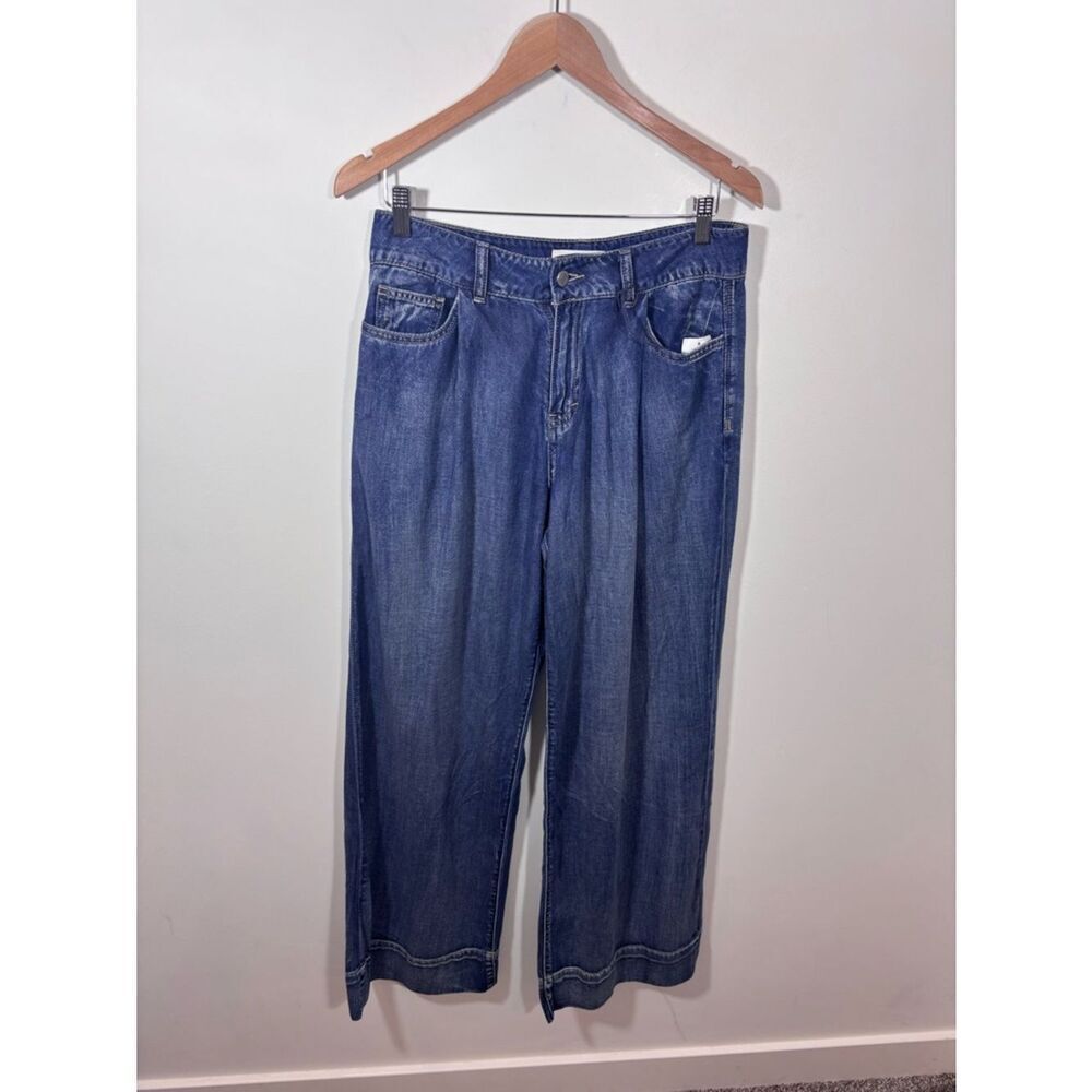 Habitual Pleated Wide Legs Jeans NEW with tags 8/29 Color Marine Loose Baggy